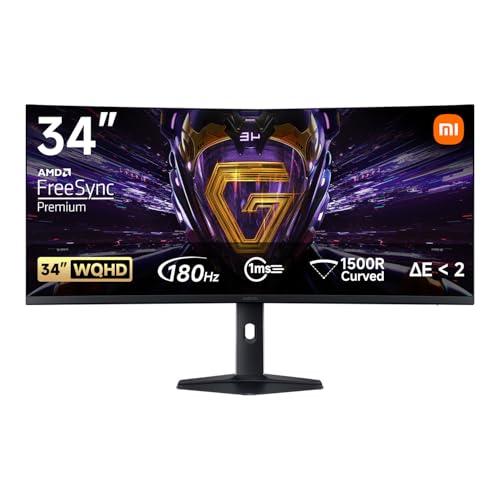 Xiaomi G34WQi 34インチ WQHD ゲーミングモニター 180Hz 曲面ウルトラ