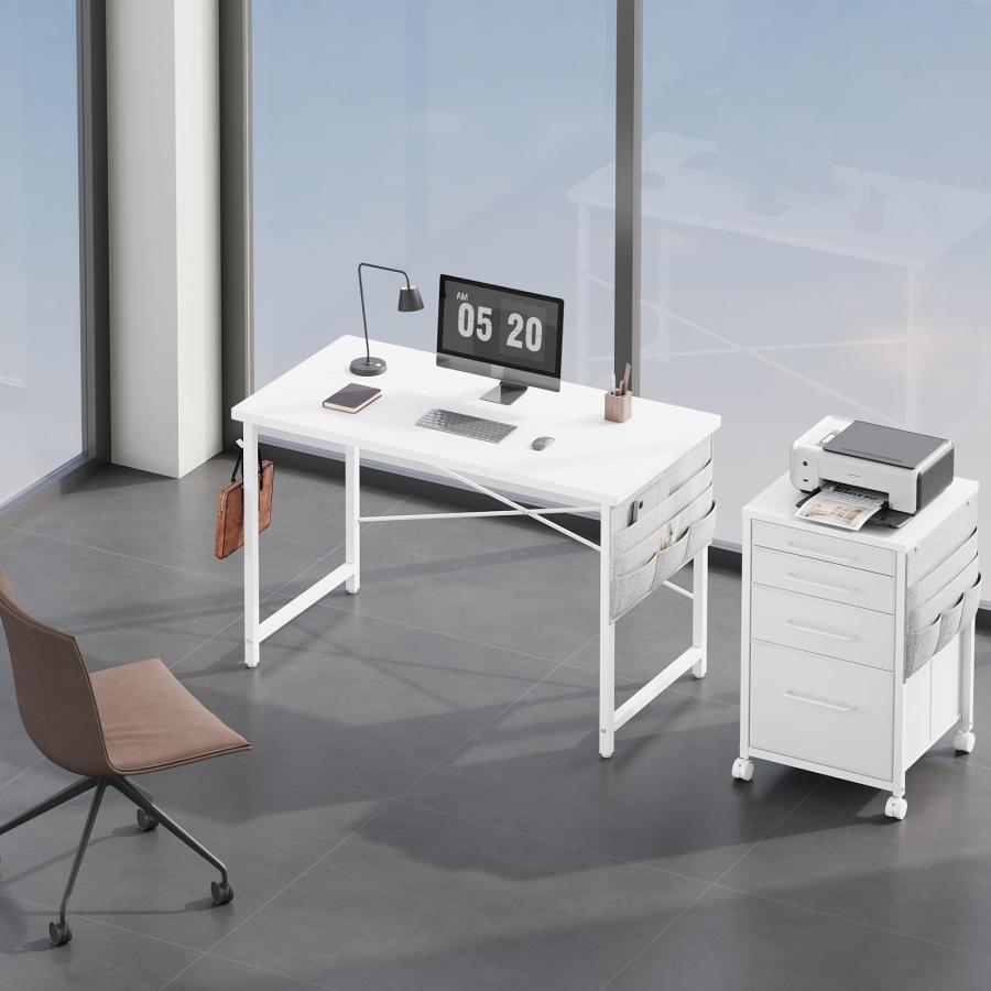YeTom パソコンデスク pc 幅100*奥行48cm つくえ シンプル 収納袋付き