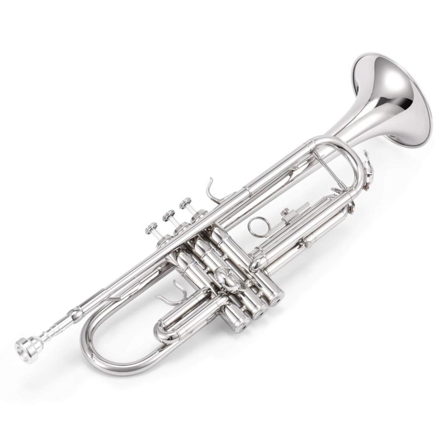 【38%OFF】【美品】Eastar トランペット Bb調 ニッケルメッキ Eastar トランペット Bb調 Trumpet 初心者 清潔アクセサリー付