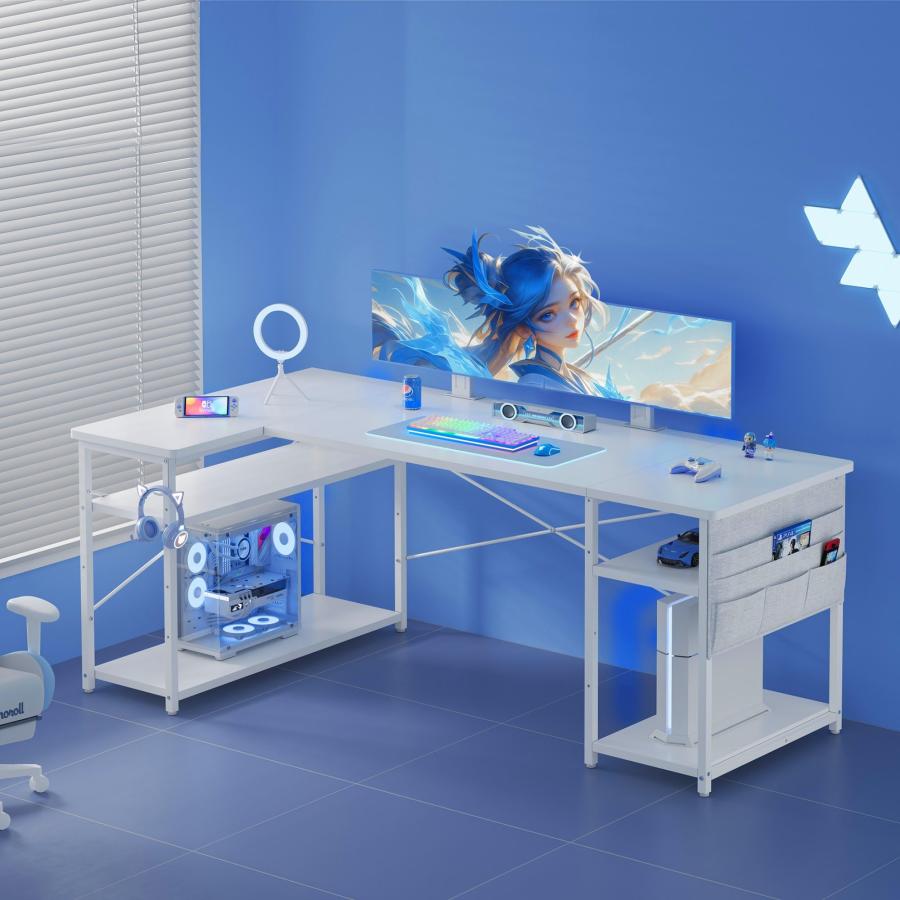 YeTom l字デスク ゲーミングデスク デスク 幅150cm pcデスク コーナー