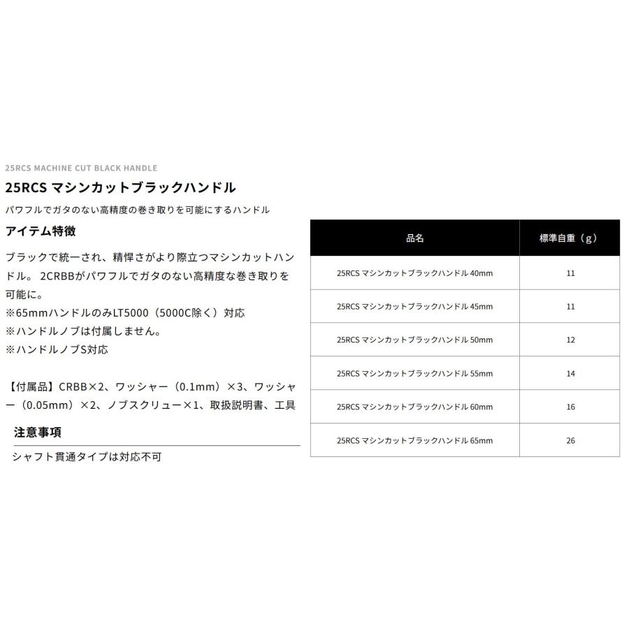 SLPWORKS 25 RCS マシンカットブラックハンドル 45mm : フーフーストア