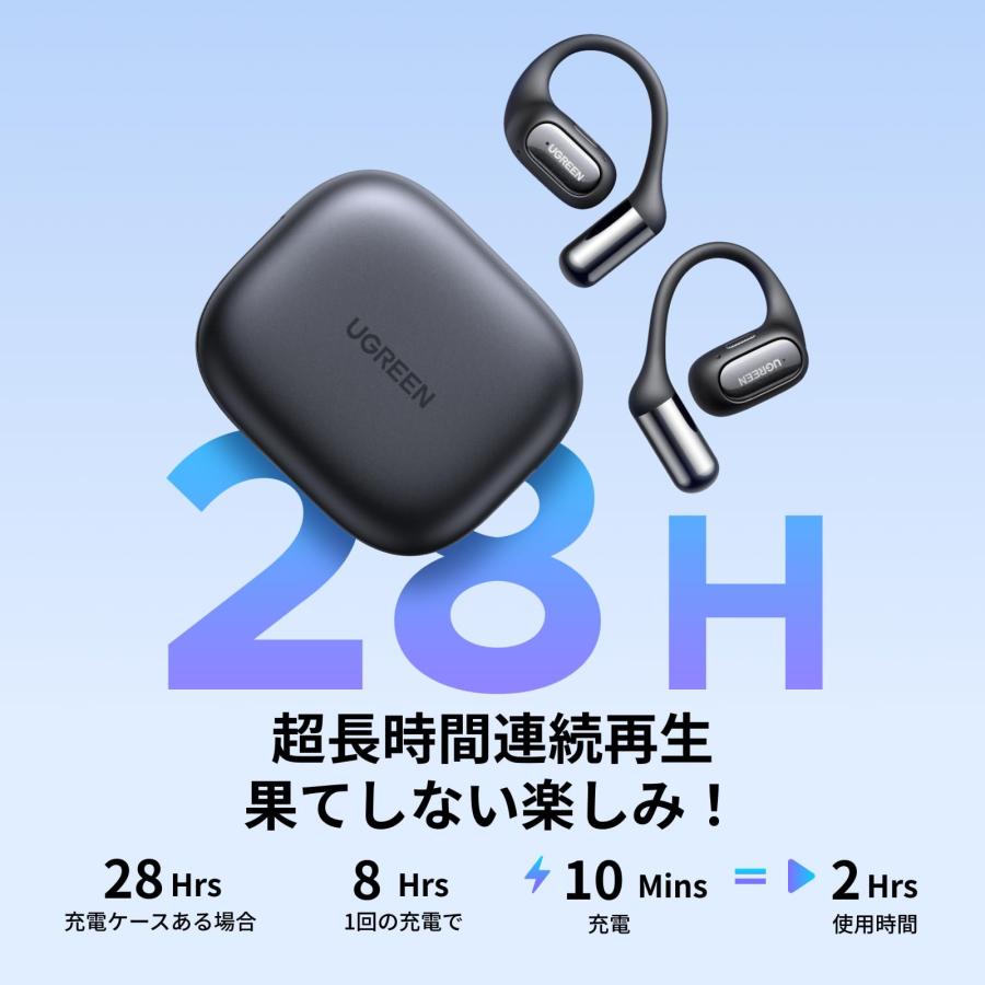 UGREEN FitBuds Bluetooth 6.0 ワイヤレス オープンイ UGREEN FitBuds Bluetooth 6.0 ワイヤレス オープンイヤー型イヤホン