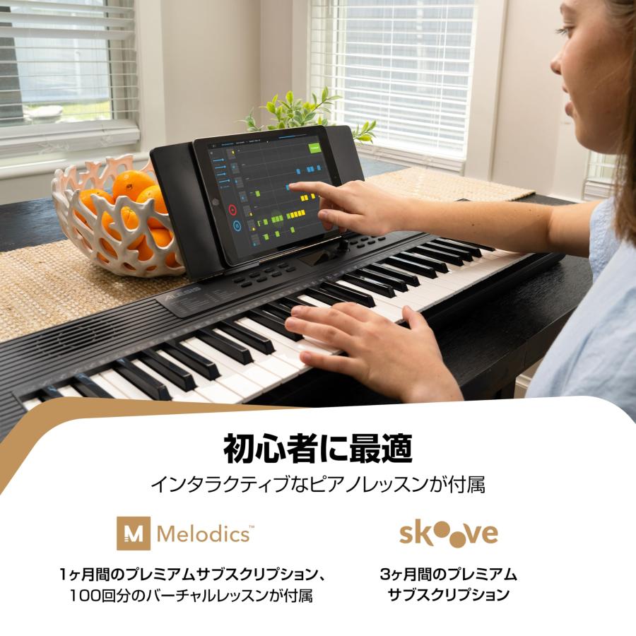 AAlesis キーボード ピアノ 61鍵盤 スピーカー内蔵 ポータブル 初心者 Alesis キーボード ピアノ 61鍵盤 スピーカー内蔵 ポータブル 初心者