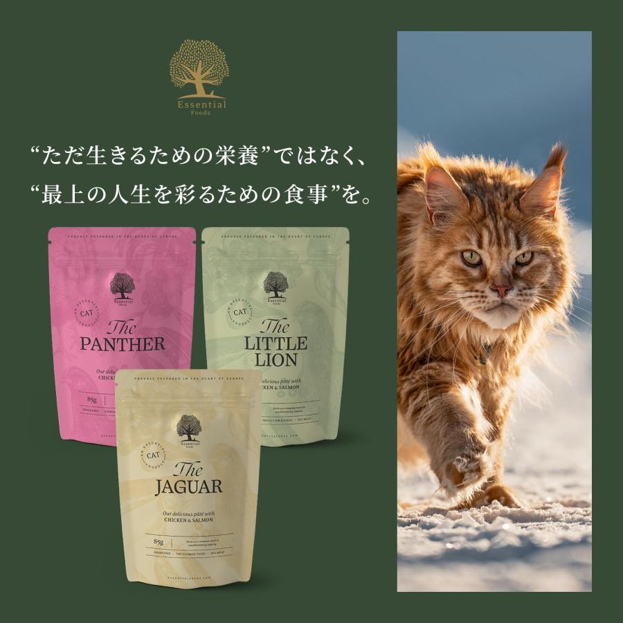 パンサー キャットフード パウチ 85g×12個 全年齢 成猫〜 シニア猫 避妊去勢後 グレインフリー （香料・着色料不使用） チキン・チキンレバーの画像