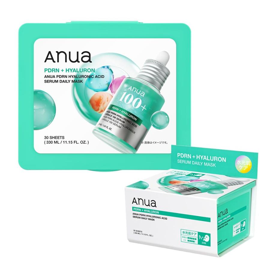 【未開封】アヌア　Anua PDRN トナー　美容液　パック　クリーム ANUA(アヌア)PDRNヒアルロン酸セラムデイリーマスクパック (30枚入り