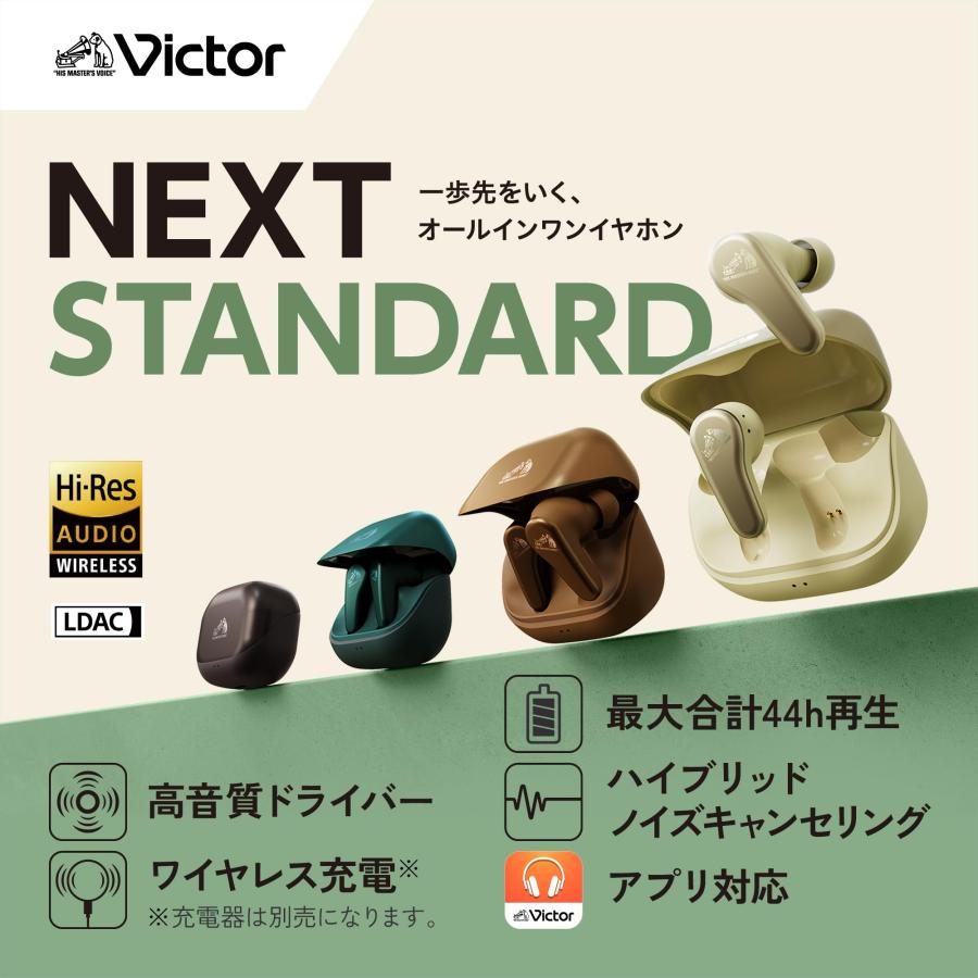 JVCケンウッド Victor HA-A110T-N ワイヤレスイヤホンBluetooth Ver