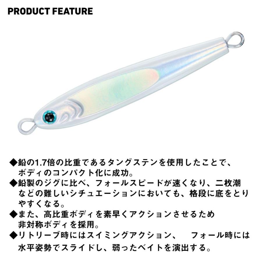 ダイワ(DAIWA) タングステンジグ TGベイト250 MLケイムラフルシルバー_2