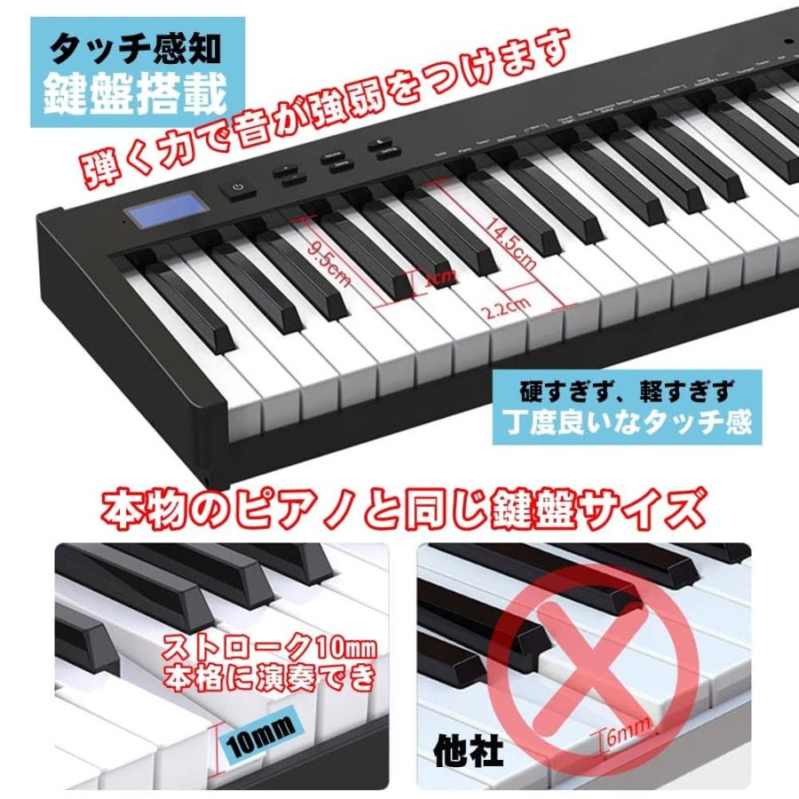 ニコマク NikoMaku 電子ピアノ 88鍵盤 SWAN-S 日本語表記 MIDI対応