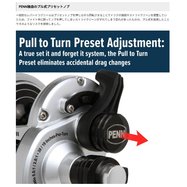 Penn PENN ペン FATHOM II 2speed ファゾムII 2スピード 25NLD2 Penn PENN ペン FATHOM II 2speed ファゾムII 2スピード 25NLD2