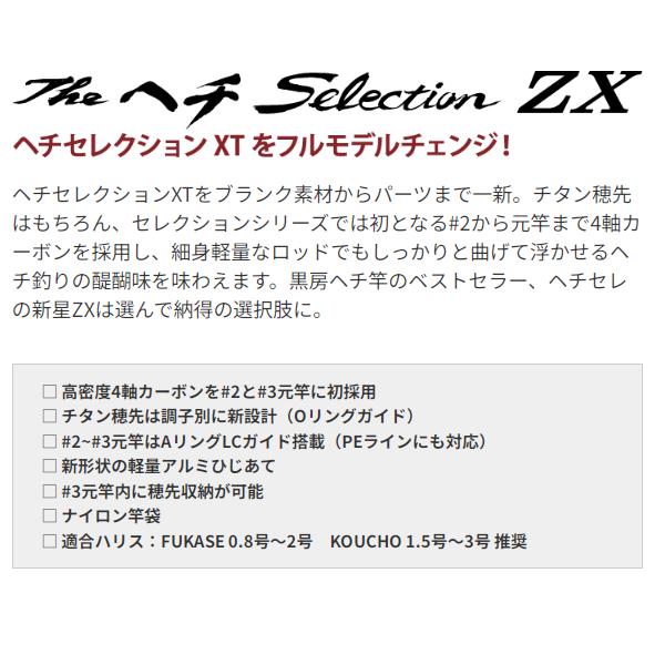 黒鯛工房 黒鯛師 THEヘチ セレクション ZX FUKASE T258 (2024年 新製品