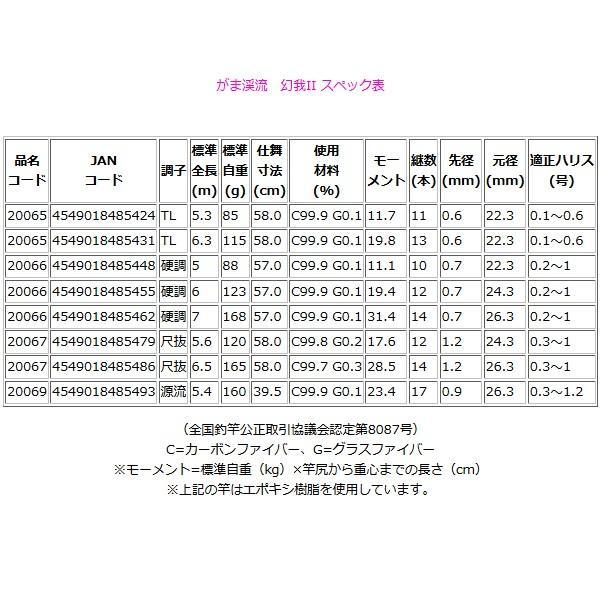 Gamakatsu（がまかつ） 一部送料無料 がま渓流 幻我（ げんが ）II ( 2