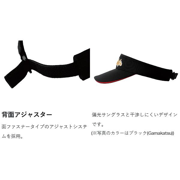 Gamakatsu（がまかつ） ベーシックサンバイザー GM9128 ブラック