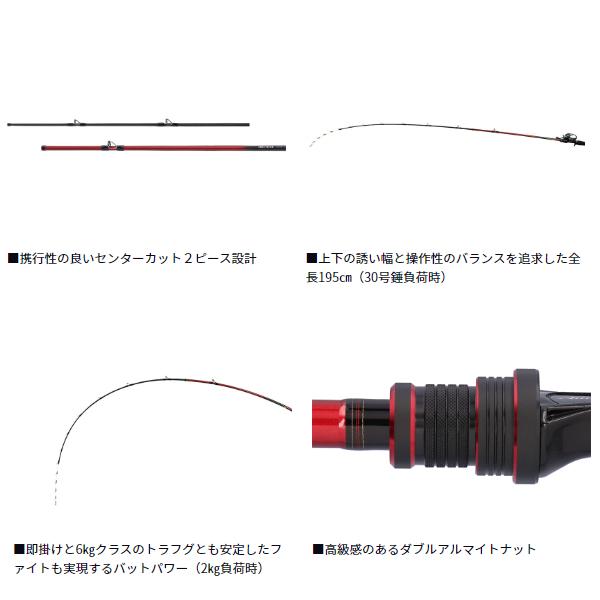 ダイワ アナリスタートラフグ 195　/ 船 竿　2026年1月発売予定 DAIWA（ダイワ） アナリスター トラフグ 195 1.95m (2026年 1月新製品