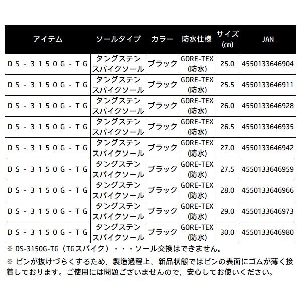 DAIWA（ダイワ） TGロックショア ゴアテックスシューズ(スパイクソール