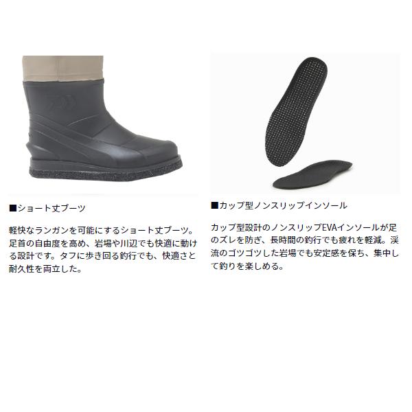 DAIWA（ダイワ） BW-3251 フェルトソール ブレスウェーダー グレージュ