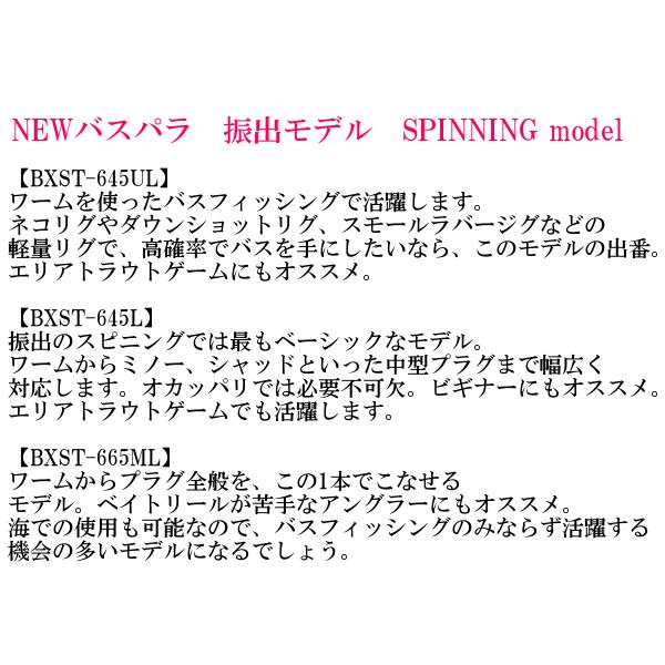 Major Craft（メジャークラフト） NEWバスパラ 振出モデル BXST-645L