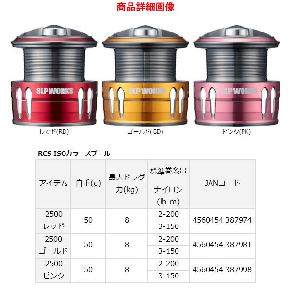 DAIWA（ダイワ） ( パーツ ) RCS ISOカラースプール 2500 ゴールド(GD