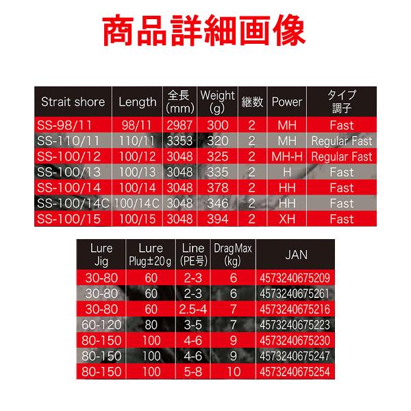 ロッドコム Strait shore ( ストレイトショア ) SS-100/15 ロッド