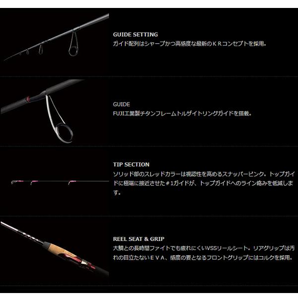 マルキュー（MARUKYU） ノリーズ ハイブリッドテンヤ真鯛 HTM710MH 2