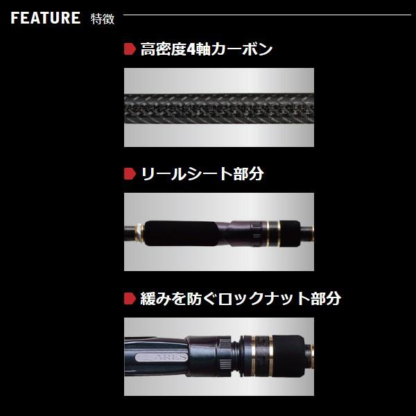 宇崎日新 アレス レスター 夢墨 ボロン 8.6 スロー エギングロッド