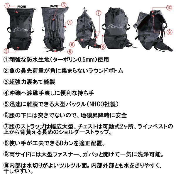 オーナー 撃投タフクライムバッグ 35リットル No.8941 ロゴ