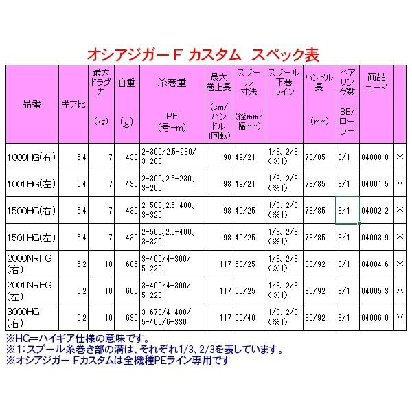 送料無料 　シマノ 　19 オシアジガー F カスタム 　2000NRHG (右) 　リール 　ベイト 両軸 「」 N｜fuga0223｜02