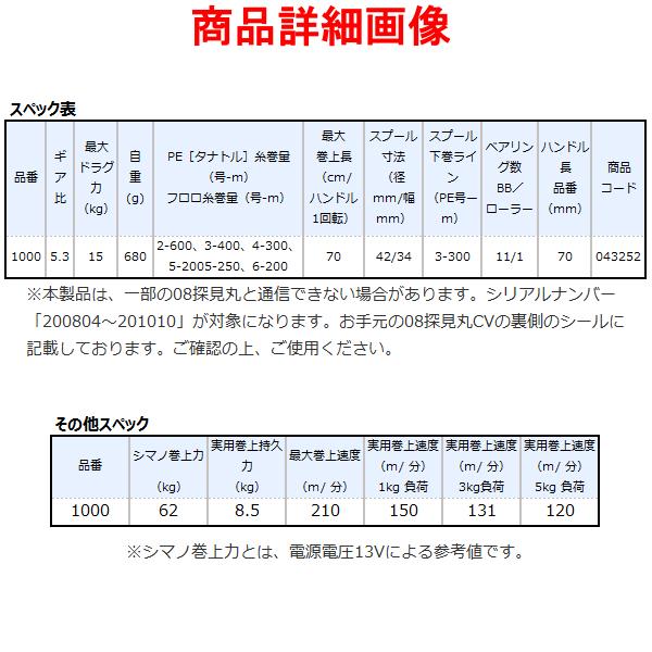 シマノ（SHIMANO） 21 フォースマスター 1000 リール 電動リール