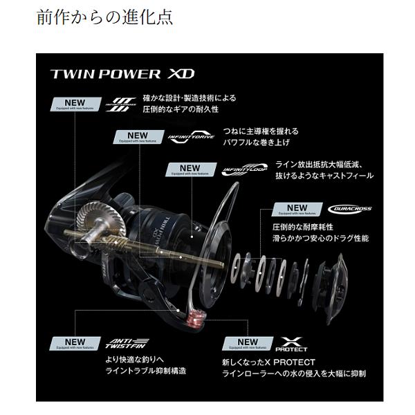 シマノ 25 ツインパワー XD C3000XG リール スピニング n〇 シマノ 25 ツインパワー XD C3000XG リール スピニング n〇