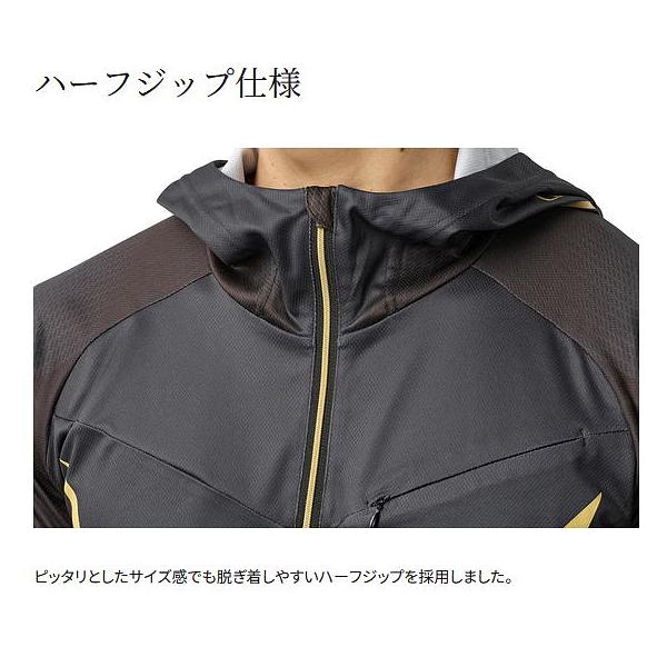 シマノ リミテッドプロ ハーフジップフーディ SH-124Y リミテッドブラック Mサイズ / shimano 釣具 シマノ（SHIMANO） リミテッドプロ ハーフジップフーディ SH-124Y