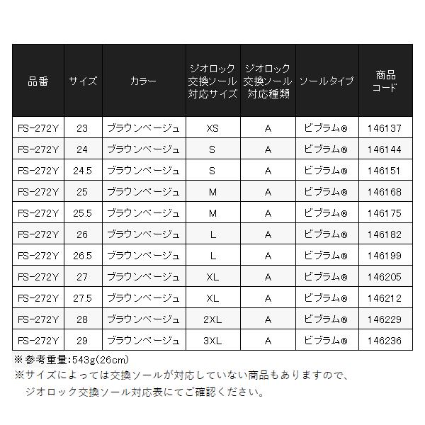 ( 限定特価 )シマノ 　ジオロックゲームシューズ ビブラム 　FS-272Y 　23.0cm 　ブラウンベージュ_5