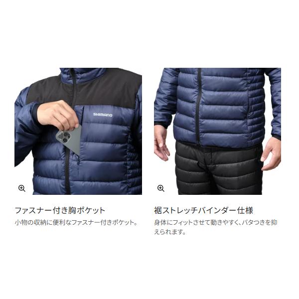 シマノ（SHIMANO） テックダウン ジャケット WJ-012X オレンジ XL