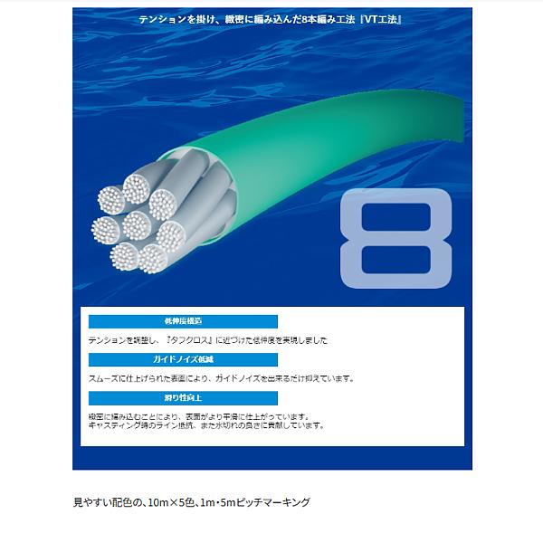 シマノ（SHIMANO） タナトル 8 PL-F78R 10m x 5カラー 300m 5.0号 PE