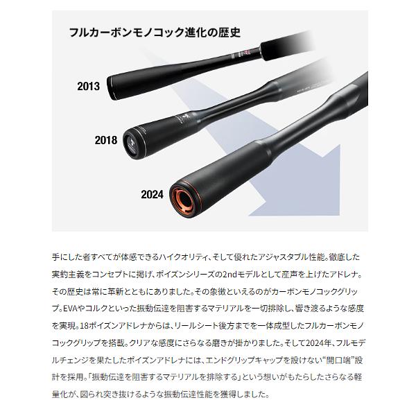 シマノ 24 ポイズンアドレナ 166ML-2 ロッド バス竿 送料無料 N 