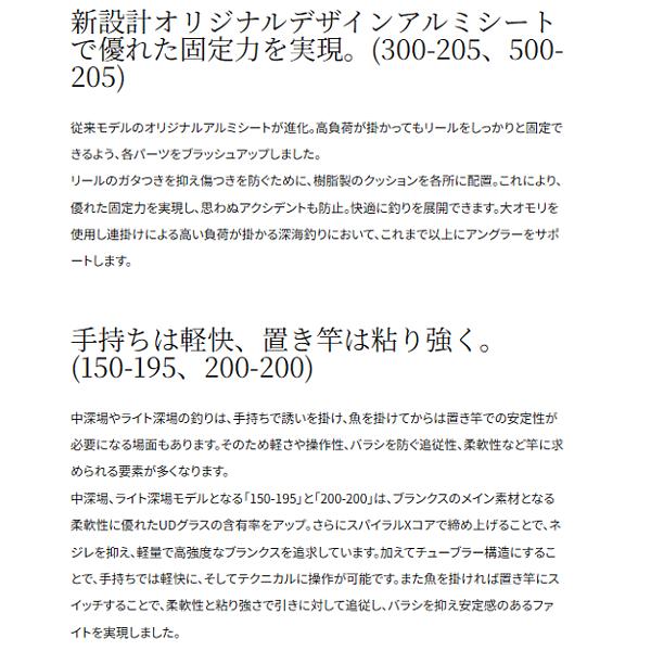 (取寄せ 6月末頃メーカー生産予定) シマノ 　25 ディープチェイサー 　500-205 　ロッド　船竿 　( 2025年 11月新製品 ) 　@170_2