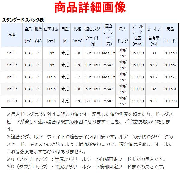 シマノ（SHIMANO） ☆シマノ 21 ゲームタイプ LJ B63-3 ロッド ソルト