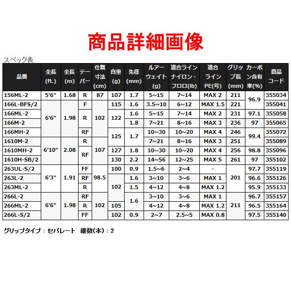 シマノ 　 23 バスワンXT+ 　156ML-2 　ロッド 　バス竿 　( 2023年 2月新製品 ）｜fuga0223｜03