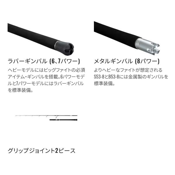 シマノ（SHIMANO） 25 グラップラー タイプJ S56-7 ロッド 船竿 ( 2025