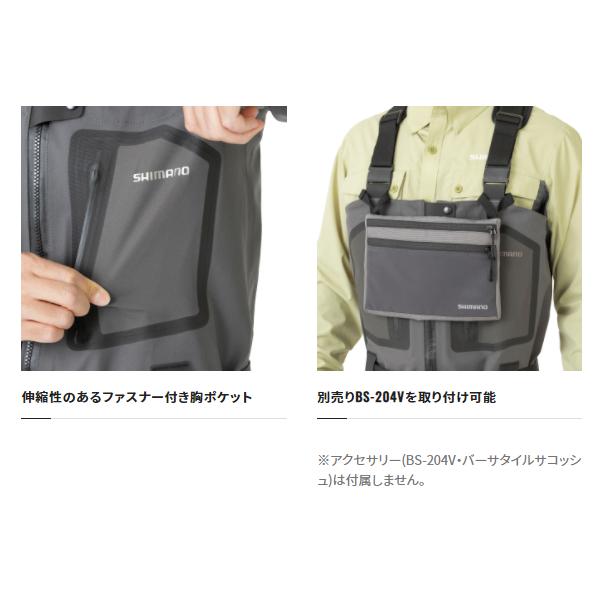 シマノ（SHIMANO） ドライシールド＋4 ストレッチウェーダー カット