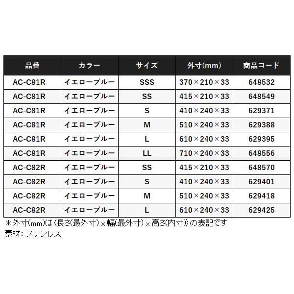 シマノ 　冷えキントレー 　3枚セット 　AC-C82R 　イエローブルー 　S_4