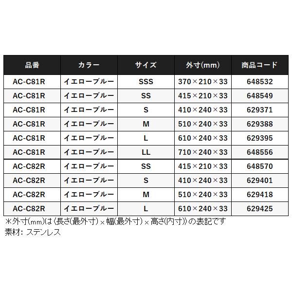 シマノ 　冷えキントレー 　3枚セット 　AC-C82R 　イエローブルー 　L｜fuga0223｜05