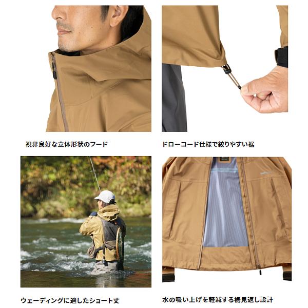 シマノ 　ショートレイン ジャケット 　RA-025W 　ベージュ 　M 　( 2023年 3月新製品 )｜fuga0223｜05