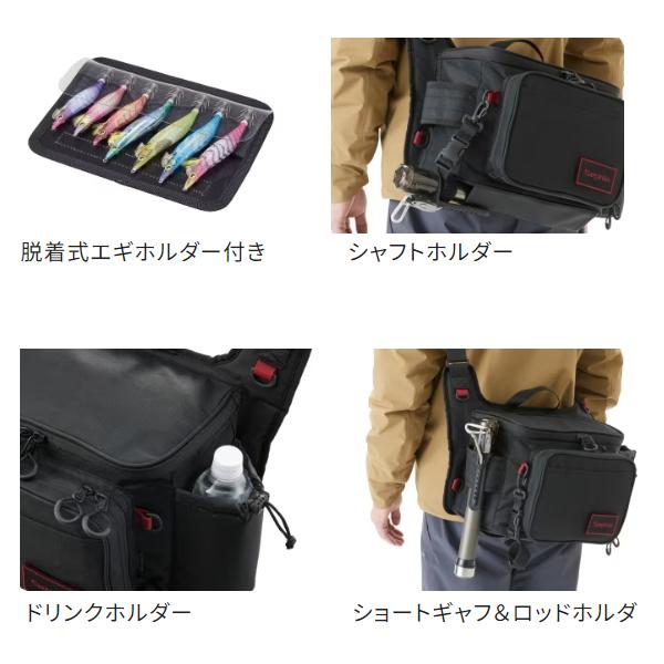 シマノ（SHIMANO） セフィア ランガンショルダー BS-222W ブラック M