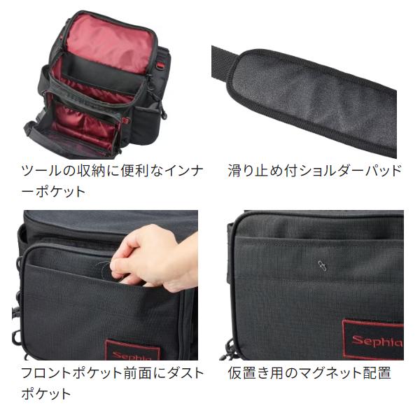 シマノ（SHIMANO） セフィア ランガンショルダー BS-222W ブラック M