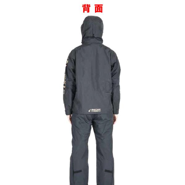 鬼掛レインスーツ 先行予約 ) ハヤブサ 鬼掛レインスーツ YS108G ゴールド LL