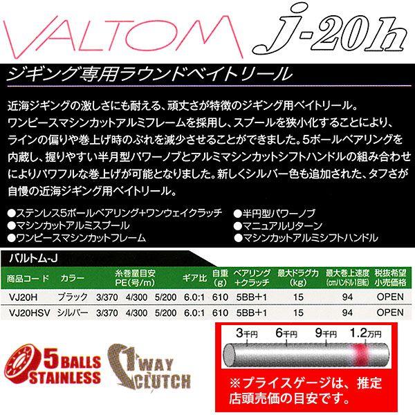 プロックス Prox リール バルトム J h ブラック ジギング用 ベイトリール Prox Vjh 釣具 フーガショップ1 通販 Yahoo ショッピング