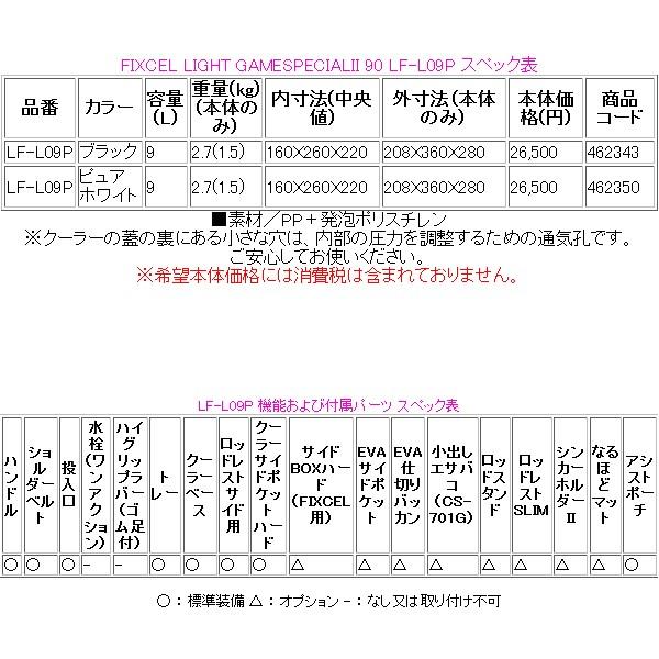限定特価 シマノ フィクセル ライト ゲームスペシャルii 90 Lf L09p ブラック 9l クーラーボックス 3 Sh 釣具 フーガショップ1 通販 Yahoo ショッピング