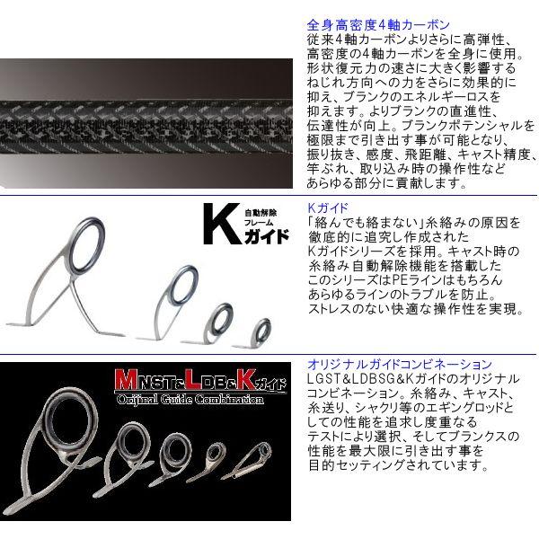 宇崎日新 （ アレスシリーズ ） ロッド 　ドリームス 夢墨 夜叉 Kガイド仕様 　DRYY-K806ML 　 エギ竿 　! アウトドア、釣り、旅行用品 ロッド、釣り竿