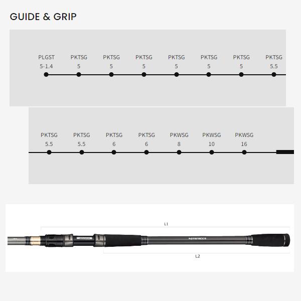 alpha tackle（アルファタックル） kaijin (海人) スミイカ 240MH 2.4m