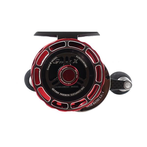 未使用【黒鯛工房 カセ筏師 Grand RACER X 65-RT左巻】 黒鯛工房 カセ筏師 Grand RACER X 65 RT 左 レッド/ディープチタン