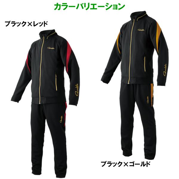 がまかつ  ライトクールスウェットスーツ  GM3733  ブラック×レッド  S  ( 2024年 春夏新製品 )の画像
